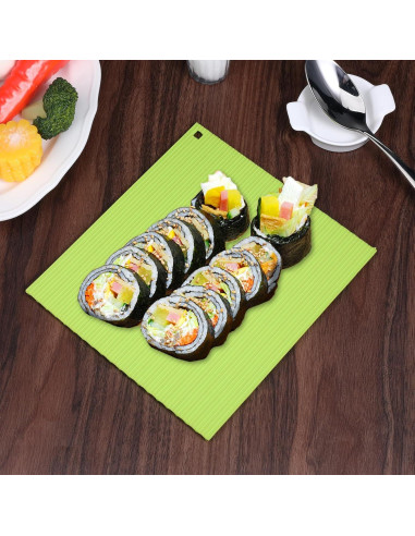 Estera de Sushi Silicona Reutilizable Apausvcm 21.6x20 cm
