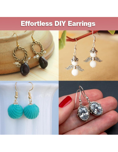 Ganchos de Aretes Hipoalergénicos iewyck Oro 14k 300 Pcs