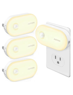 AUVON Luz Nocturna Enchufable LED 120 Lúmenes con Sensor