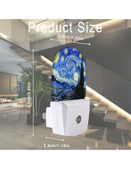 Luz Nocturna LED AOWULA Noche Estrellada 0.5W con Sensor