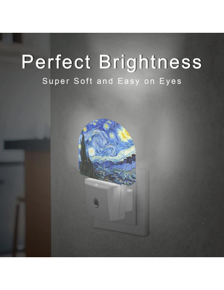 Luz Nocturna LED AOWULA Noche Estrellada 0.5W con Sensor