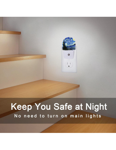 Luz Nocturna LED AOWULA Noche Estrellada 0.5W con Sensor