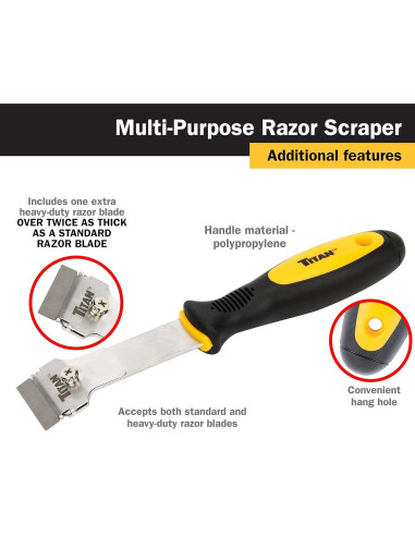 Raspador de Mango Largo Titan 12030 Multiusos 25,4 cm