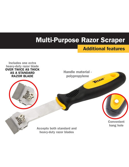 Raspador de Mango Largo Titan 12030 Multiusos 25,4 cm