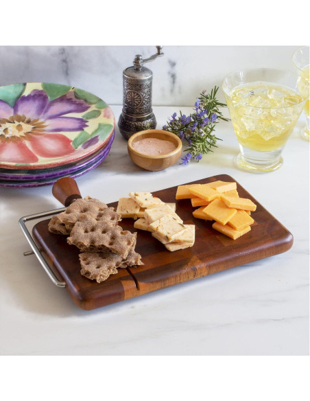 Tabla de Servir de Madera de Acacia Totally Bamboo 24x14 cm