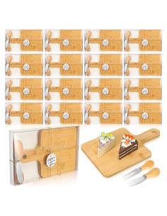 Conjunto de Tabla de Queso Nuogo 16 Piezas Bambú Regalo