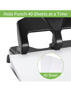 Perforadora de 3 Agujeros AFMAT HP14 - Alta Capacidad 40 Hojas 2