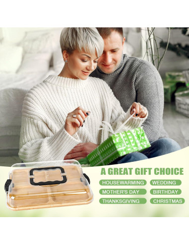 Tabla de Charcutería Huaxus con Tapa y 6 Compartimentos