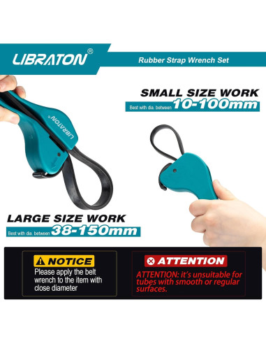 Juego de Llaves de Correa Libraton 2 Piezas Ajustables