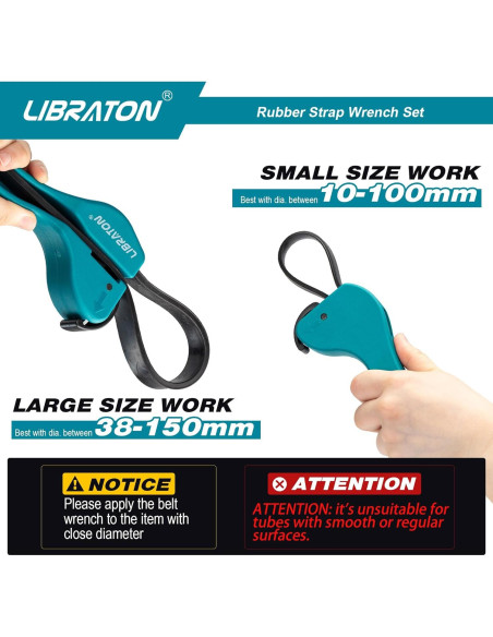 Juego de Llaves de Correa Libraton 2 Piezas Ajustables