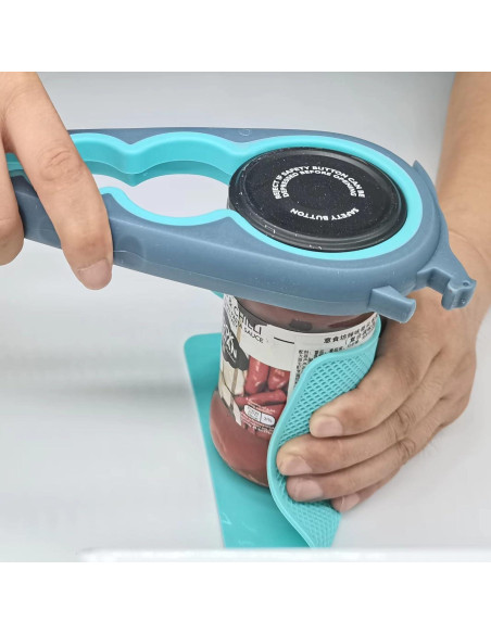 Juego de 4 Almohadillas Abridor Tarros Silicona Otstar 15x15 cm