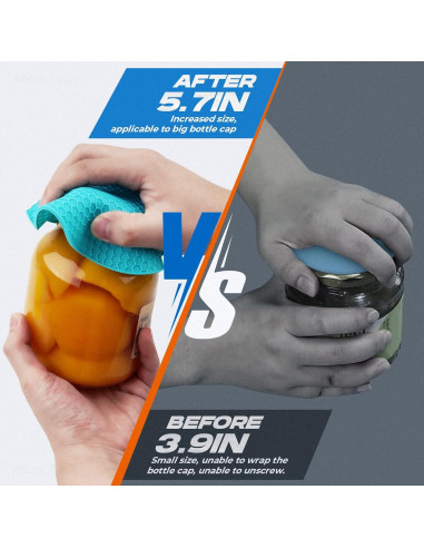 NiHome Abrebotellas de Silicona 4 Piezas 14.5 cm Multiusos