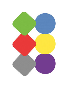 6 Almohadillas Agarradoras Antideslizantes Fgxcjd 12,45 cm