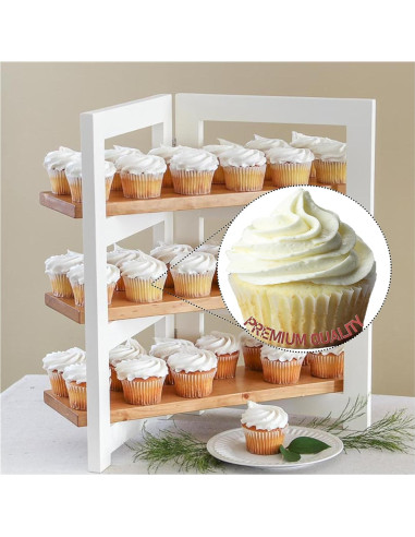 Mini Tazas para Hornear Mr Miracle - Paquete de 500 Blancas