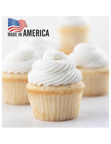 Mini Tazas para Hornear Mr Miracle - Paquete de 500 Blancas