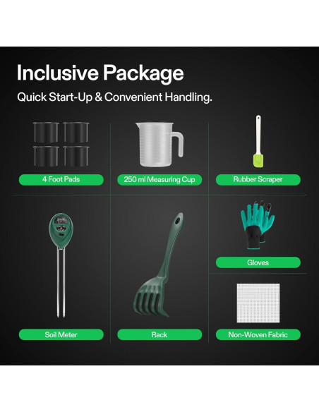 Contenedor de Compostaje VIVOSUN 50L 5 Capas para Lombrices