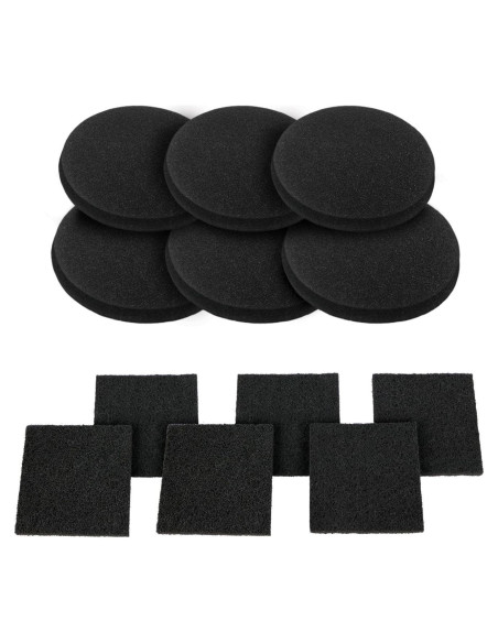 Filtros de carbón activado BRENSTEN para cubos de compostaje 12 piezas