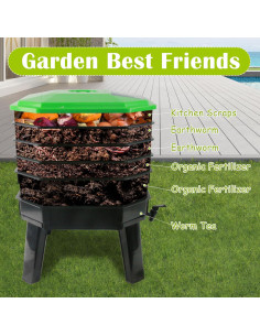 Compostador de Lombrices Goldshire 5 Capas 4,54 kg 2