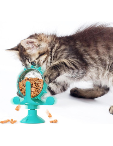 Dispensador de Golosinas Interactivo DOITOOL para Gatos Azul