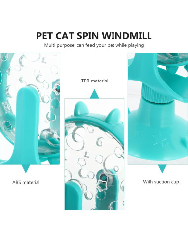 Dispensador de Golosinas Interactivo DOITOOL para Gatos Azul