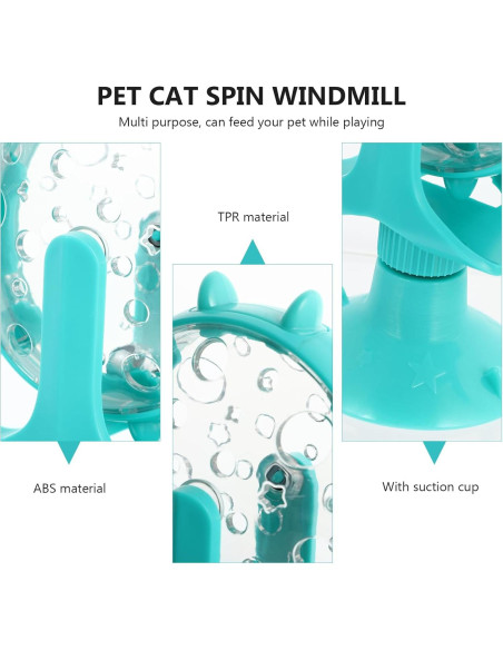 Dispensador de Golosinas Interactivo DOITOOL para Gatos Azul