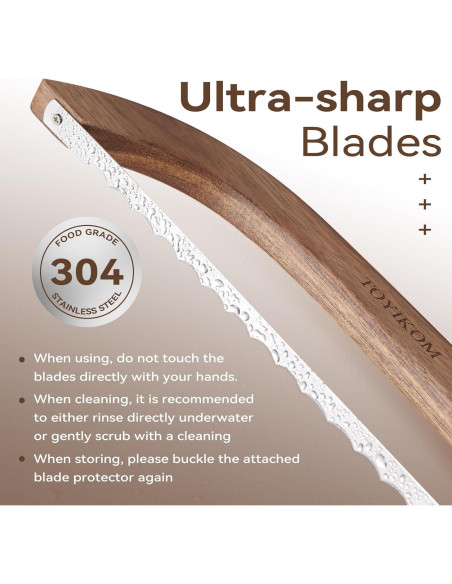 Cuchillo de Pan Serrado TOYIKOM 39.6 cm Acero Inoxidable