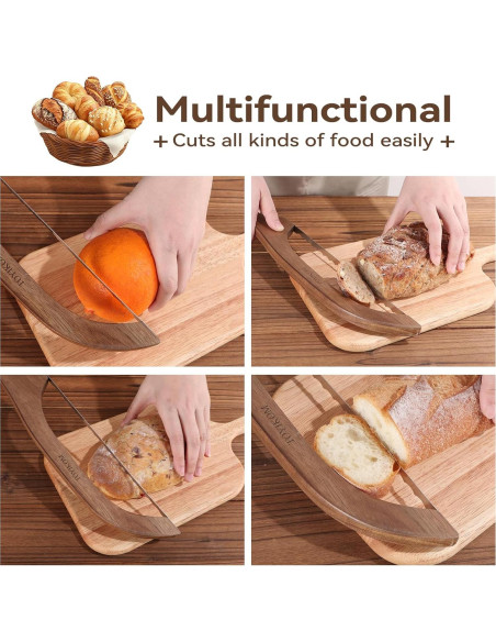 Cuchillo de Pan Serrado TOYIKOM 39.6 cm Acero Inoxidable