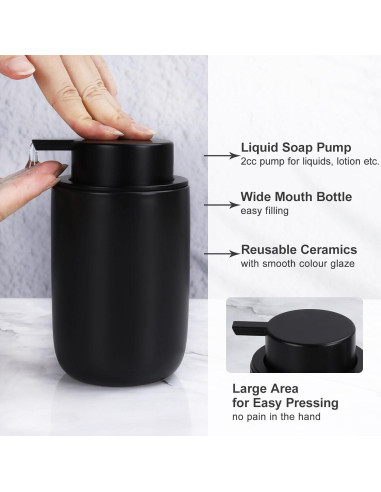 Juego de Accesorios de Baño Cerámica BosilunLife 5 Piezas