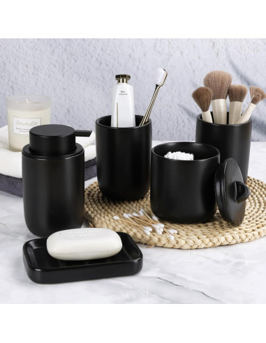 Juego de Accesorios de Baño Cerámica BosilunLife 5 Piezas