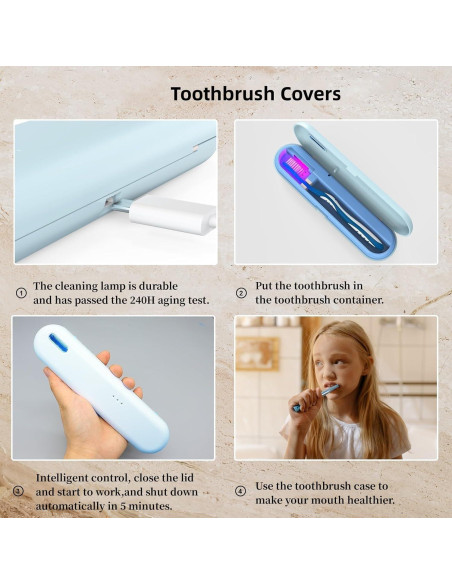 Contenedor de Viaje para Cepillos de Dientes BY4U 22,9x5,6x3,1cm