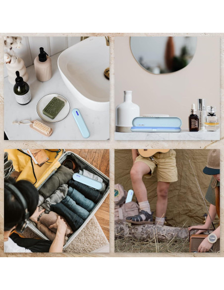 Contenedor de Viaje para Cepillos de Dientes BY4U 22,9x5,6x3,1cm