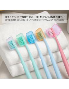 Cubiertas de Cepillo de Dientes Muslish 20 Piezas Multicolor 2