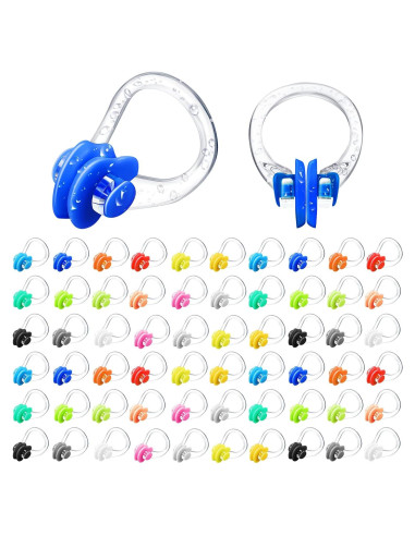 Clip de Nariz Impermeable Macarrie - 100 Piezas para Nadar