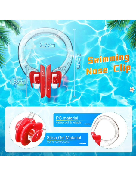 Clip de Nariz Impermeable Macarrie - 100 Piezas para Nadar