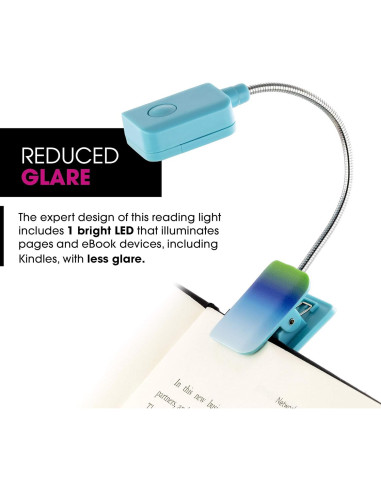 Luz LED de Lectura Clip ON WITHit Ombre - Portátil y Ligera