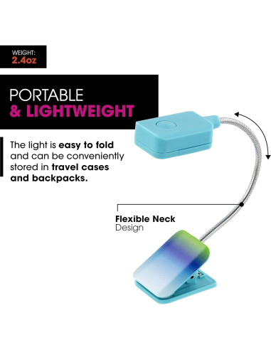 Luz LED de Lectura Clip ON WITHit Ombre - Portátil y Ligera