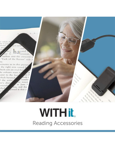Luz LED de Lectura Clip ON WITHit Ombre - Portátil y Ligera