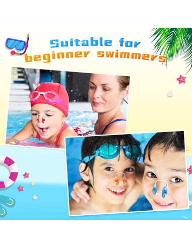 Clip de Nariz Impermeable Macarrie - 100 Piezas para Nadar