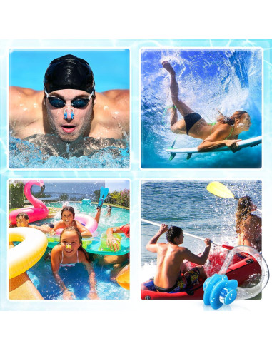 Clip de Nariz Impermeable Macarrie - 100 Piezas para Nadar