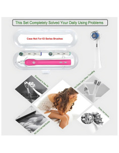 Estuche de Viaje para Cepillos Oral-B + 6 Cubiertas Blancas 2