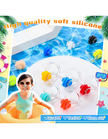 Clip de Nariz Impermeable Macarrie - 100 Piezas para Nadar