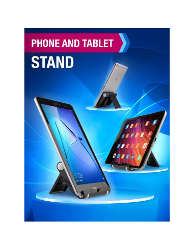 Soporte para Teléfono Móvil Good Plegable Ajustable Negro