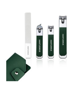 Juego de Cortauñas HANTUSWUS Acero Inoxidable 4 Piezas Verde