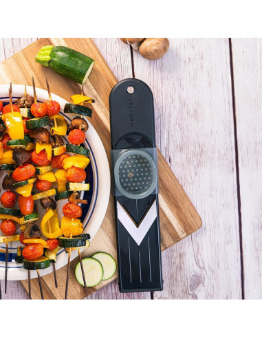 Mini Mandolina Microplane Acero Inoxidable Ajustable 33,66 cm