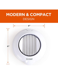 Cortador de Huevos Commercial Chef Blanco Multifuncional 2