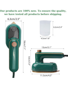 Plancha de Ropa Portátil Marsrut 2 en 1 38W Verde 2