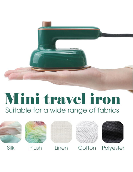 Plancha de Ropa Portátil Marsrut 2 en 1 38W Verde