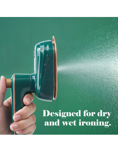 Plancha de Ropa Portátil Marsrut 2 en 1 38W Verde