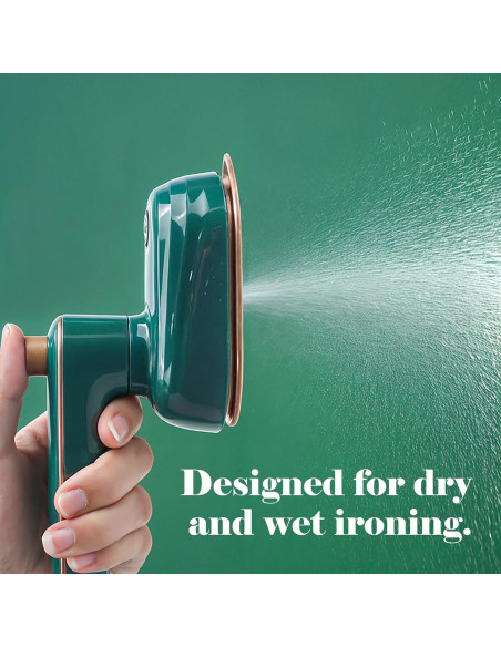 Plancha de Ropa Portátil Marsrut 2 en 1 38W Verde