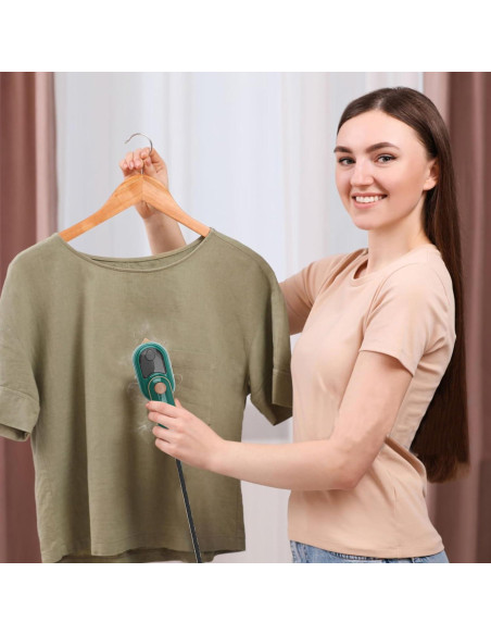 Plancha de Ropa Portátil Marsrut 2 en 1 38W Verde